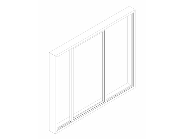 Narrow border sliding door